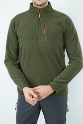 Alpinist Gamma Yarım Fermuarlı Erkek Polar Haki - 1