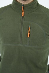 Alpinist Gamma Yarım Fermuarlı Erkek Polar Haki - 4