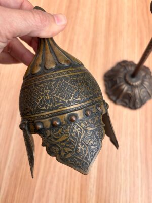 Antika Bakır Başlık Helmet Dekoratif - 2