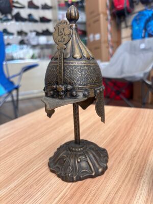 Antika Bakır Başlık Helmet Dekoratif - 1