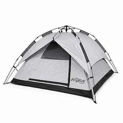 Argeus Infinity 3 Kişilik Otomatik Kurulum Kamp Çadırı Gri 200x200x130cm - 1