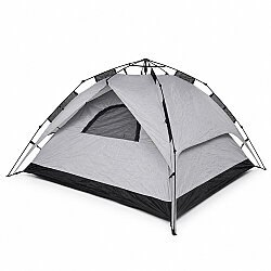 Argeus Infinity 3 Kişilik Otomatik Kurulum Kamp Çadırı Gri 200x200x130cm - 4