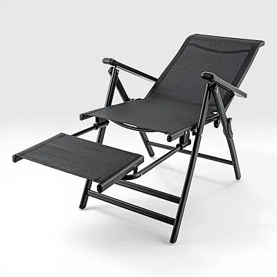 Argeus Recline Sırt Ayarlı Katlanabilir Kamp Sandalyesi 8 Kademeli Ayakl Uzatmalı - 3