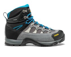 Asolo Stynger GoreTex Kadın Trekking Botu Gri/Mavi - Thumbnail