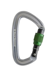 Black Diamond Positron Screwgate Carabiner Karabina Silver - BLACK DIAMOND