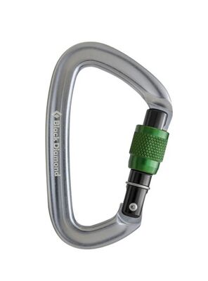 Black Diamond Positron Screwgate Carabiner Karabina Silver - 1