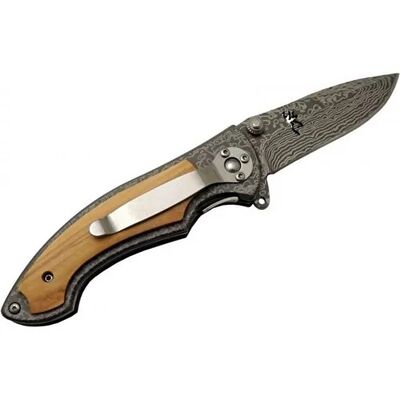 Browning Damascus Desenli Çakı 21,5cm - 2
