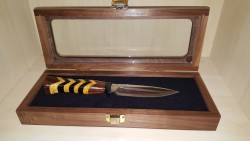 Buck 197 Yellow Jacket Le Demir Ağacı Saplı Koleksiyon Bıçak - Thumbnail