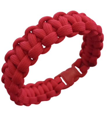 By Paracord Bileklik Erkek Kırmızı - 1