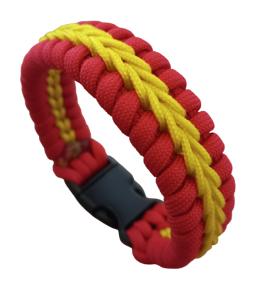 By Paracord Bileklik Erkek Kırmızı Sarı 1 - 1