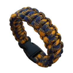 By Paracord Bileklik Erkek Turuncu Lacivert 1 - Byparacord