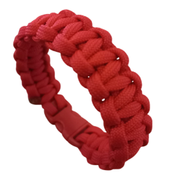 By Paracord Bileklik Kadın Kırmızı 2 - Byparacord