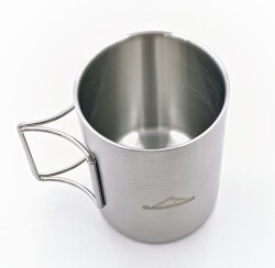 Campreis Çift Cidarlı Çelik Kamp Kupası 400Ml - 2