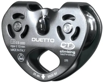 Climbing Technology Duetto Çiftli Makara 25KN 13MM - 1