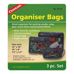 Coghlans Organizer Bags 3lü Çanta Siyah - 3