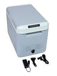 Desdy Kompresörlü Oto Buzdolabı Gri 50Litre Tekerlekli Çift Bölmeli - 3