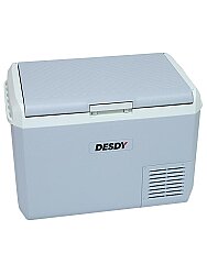 Desdy Kompresörlü Oto Buzdolabı Gri 50Litre Tekerlekli Çift Bölmeli - Desdy