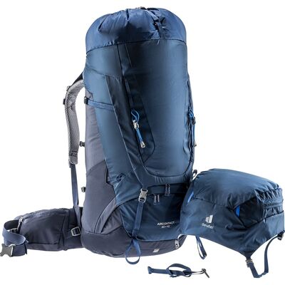 Deuter Aircontact 65+10 Kamp Sırt Çantası Lacivert