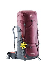 Deuter Aircontact Lite 60 +10 SL Kadın Sırt Çantası Maron Graphite - Thumbnail