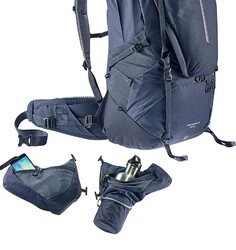 Deuter Aircontact X 60+15 Yürüyüş Sırt Çantası Ink - Thumbnail