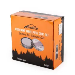 Evolite Evercamp 2-3 Kişilik Çelik Tencere Seti - 6