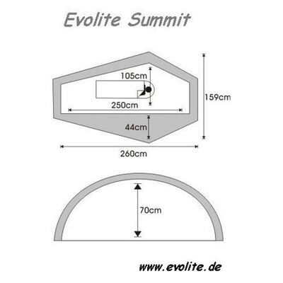Evolite Summit Pro Tek Kişilik 4 Mevsim Çadır Alüminyum Pole
