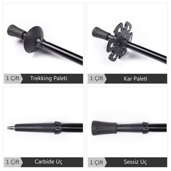 Evolite Carbon Quick Lock Trekking Poles Karbon Yürüyüş Batonu - 5