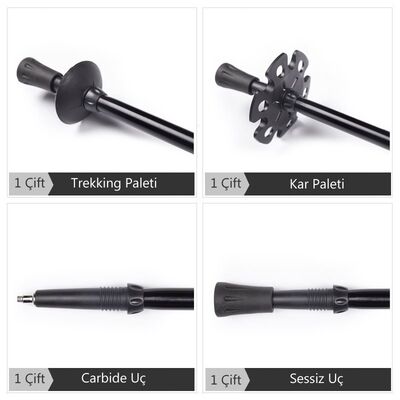 Evolite Carbon Quick Lock Trekking Poles Karbon Yürüyüş Batonu - 5