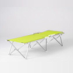 Foldzen Alüminyum Katlanır Şezlong Neon Yeşil - 2