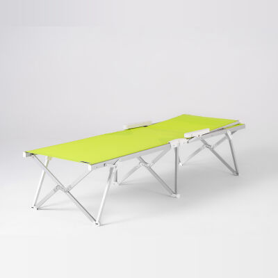 Foldzen Alüminyum Katlanır Şezlong Neon Yeşil - 2