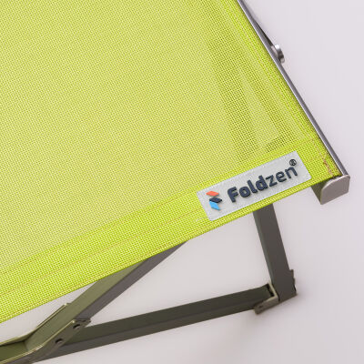 Foldzen Alüminyum Katlanır Şezlong Neon Yeşil - 3