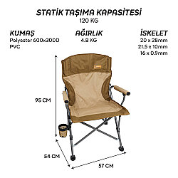 FreeCamp Huxley Katlanır Sandalye Kahve - 8