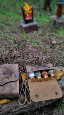 Go Bear Bushcraft Baharatlık Deri Kılıflı Bej - 2