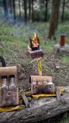 Go Bear Bushcraft Baharatlık Deri Kılıflı Bej - 3