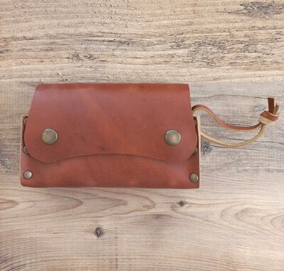 Go Bear Bushcraft Baharatlık Deri Kılıflı Kahverengi - 1