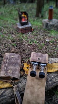 Go Bear Bushcraft Yağlık Deri Kılıflı Bej - 2