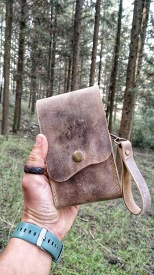 Go Bear Bushcraft Yağlık Deri Kılıflı Bej - 1