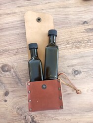 Go Bear Bushcraft Yağlık Deri Kılıflı Kahverengi - 1