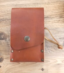 Go Bear Bushcraft Yağlık Deri Kılıflı Kahverengi - 2