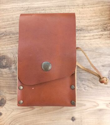 Go Bear Bushcraft Yağlık Deri Kılıflı Kahverengi - 2