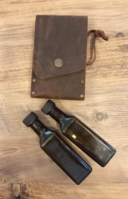 Go Bear Bushcraft Yağlık Deri Kılıflı Kızıl - 2