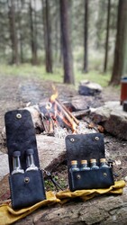 Go Bear Bushcraft Yağlık Deri Kılıflı Siyah - 2