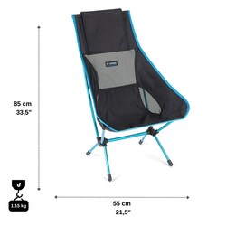 Helinox Chair Two Ultralight Kamp Sandalyesi Siyah - Thumbnail