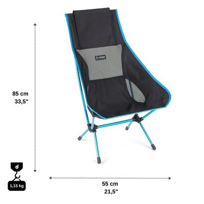 Helinox Chair Two Ultralight Kamp Sandalyesi Siyah