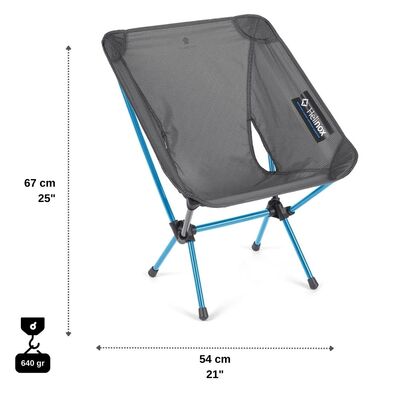 Helinox Chair Zero L Bisikletçiler İçin Ultra Hafif Kamp Sandalyesi Siyah - 6