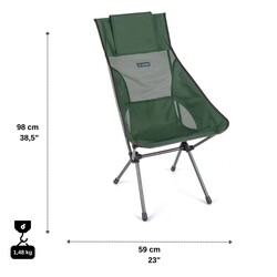 Helinox Sunset Chair Outdoor Kamp Sandalyesi Orman Yeşili - Thumbnail
