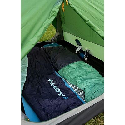 Husky Dinis -10C Kuş Tüyü Ultra Hafif Uyku Tulumu Mavi/Yeşil - 6