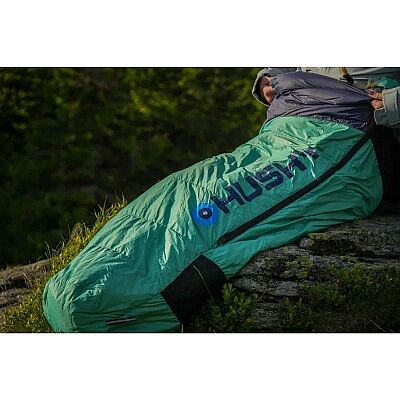 Husky Dinis -10C Kuş Tüyü Ultra Hafif Uyku Tulumu Mavi/Yeşil - 11