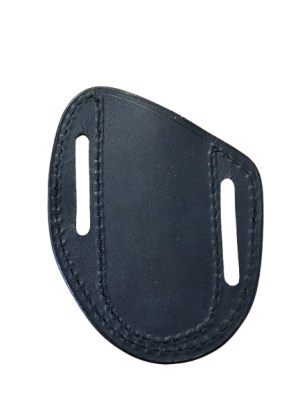 Kelebek Çakı Kılıfı Siyah Hakiki Deri 11cm x 9cm - 2