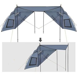 Kingcamp Compass Katlanabilir Çadır Tentesi Güneşlik Lacivert - Thumbnail